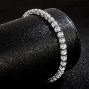 925 Silver Moissanite Tennis Bracelet